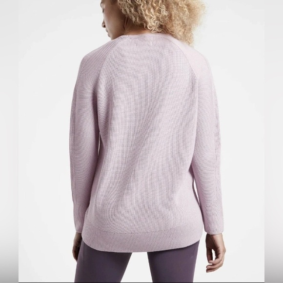 Athleta Hanover Merino Wool Blend V-Neck Sweater Women’s Size XL - Picture 2 of 7